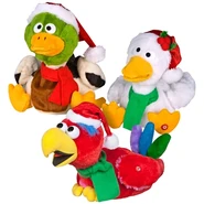 Squawkers-Christmas Mallard, White Duck, and Parrot