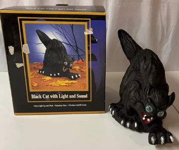 Black Cat with Lights and Sound | Gemmy Wiki | Fandom