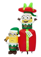 Minion Elves with Present Scene