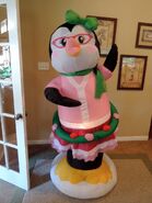 Gemmy inflatable dancing lady penguin