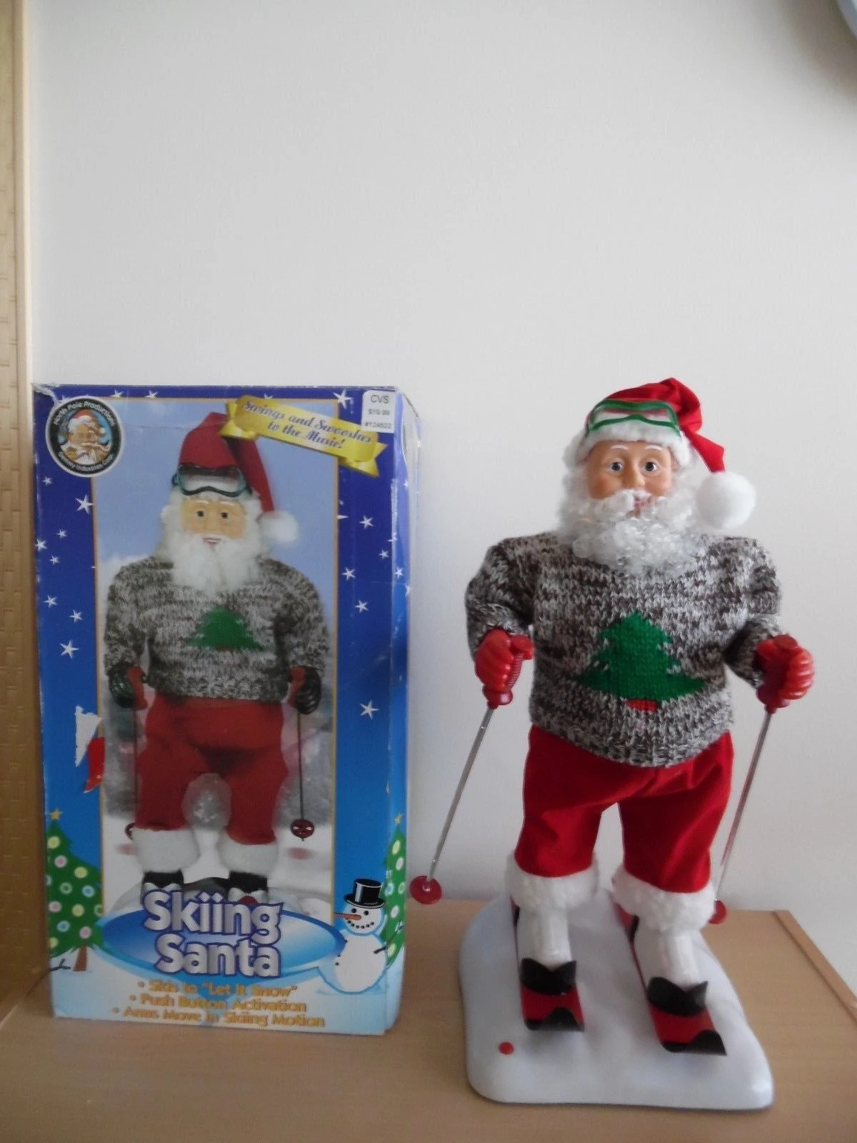 Hip Swinging Skiing Santa (1998) | Gemmy Wiki | Fandom