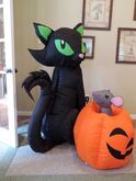 Black Cat w/ mouse in pumpkin (Prototype)
