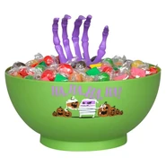 Hand Candy Bowl-Skeleton Hand In Candy Bowl with Monster Pictures