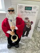 Sax Playing Santa (up on the housetop)