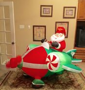 Santa in peppermint plane (Prototype)