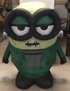 4ft Gemmy Airblown Inflatable Halloween Monster Minion FrakenBob Prototype