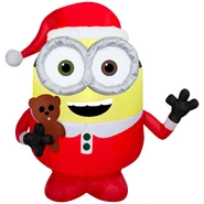 Minion Bob in Christmas PJ's