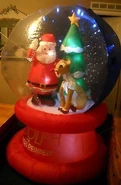 Santa & Rudolph Twinkling Led Globe (Unreleased)