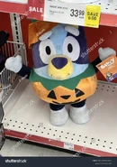 Halloween Greeters - Bluey as Pumpkin