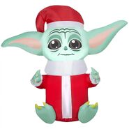 Stylized Grogu as Santa