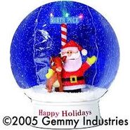 Rudolph Globe stock photo