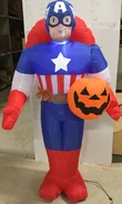 Halloween Captain America w/Pumpkin