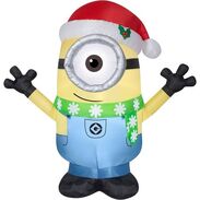Gemmy 2016 inflatable-Carl Minion wearing scarf