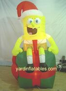 Christmas Spongebob On Present (Early Prototype)