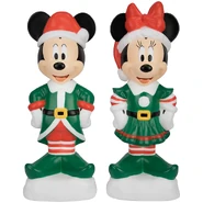 Blow Mold Mickey and Minnie 2 Set