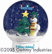 Frosty Globe stock photo