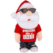 Santa with "Phloss Like a Boss" Shirt