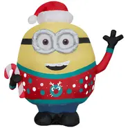Minion Otto with Christmas Sweater and Santa Hat