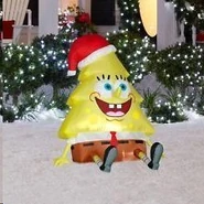 SpongeBob as Christmas Tree
