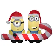 Minions Carrying Candy Cane Scene