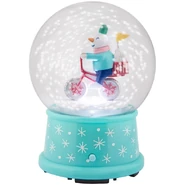 Snowglobe-Snowman in bicycle (Target Exclusive)