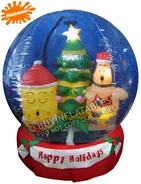 SpongeBob & Patrick caroling scene snowglobe