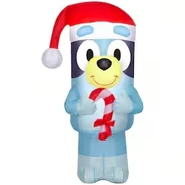 Bluey with Candy Cane