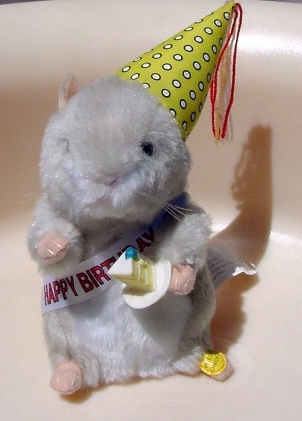 Happy birthday singing hamster clearance toy