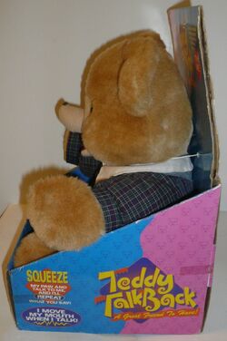 Talk back teddy bear clearance