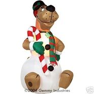 AIRBLOWN INFLATABLE CHRISTMAS SCOOBY SNOWMAN