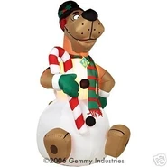 Scooby Doo as Snowman