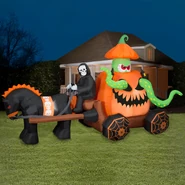 Pumpkin Carriage with Octopus