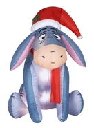 Eeyore in Santa Hat