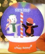skating penguin and polar bear snowglobe