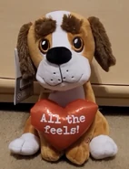 Eyebrow Wiggler Valentine's Dog