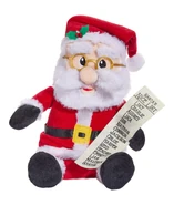 Eyebrow Wiggler Santa with List