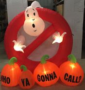 5ft Gemmy Airblown Inflatable Halloween Ghostbusters Logo W Pumpkins Prototype