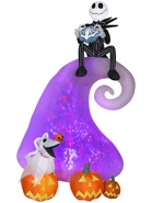Jack Skellington With Zero Animated Spiral Hill Scene
