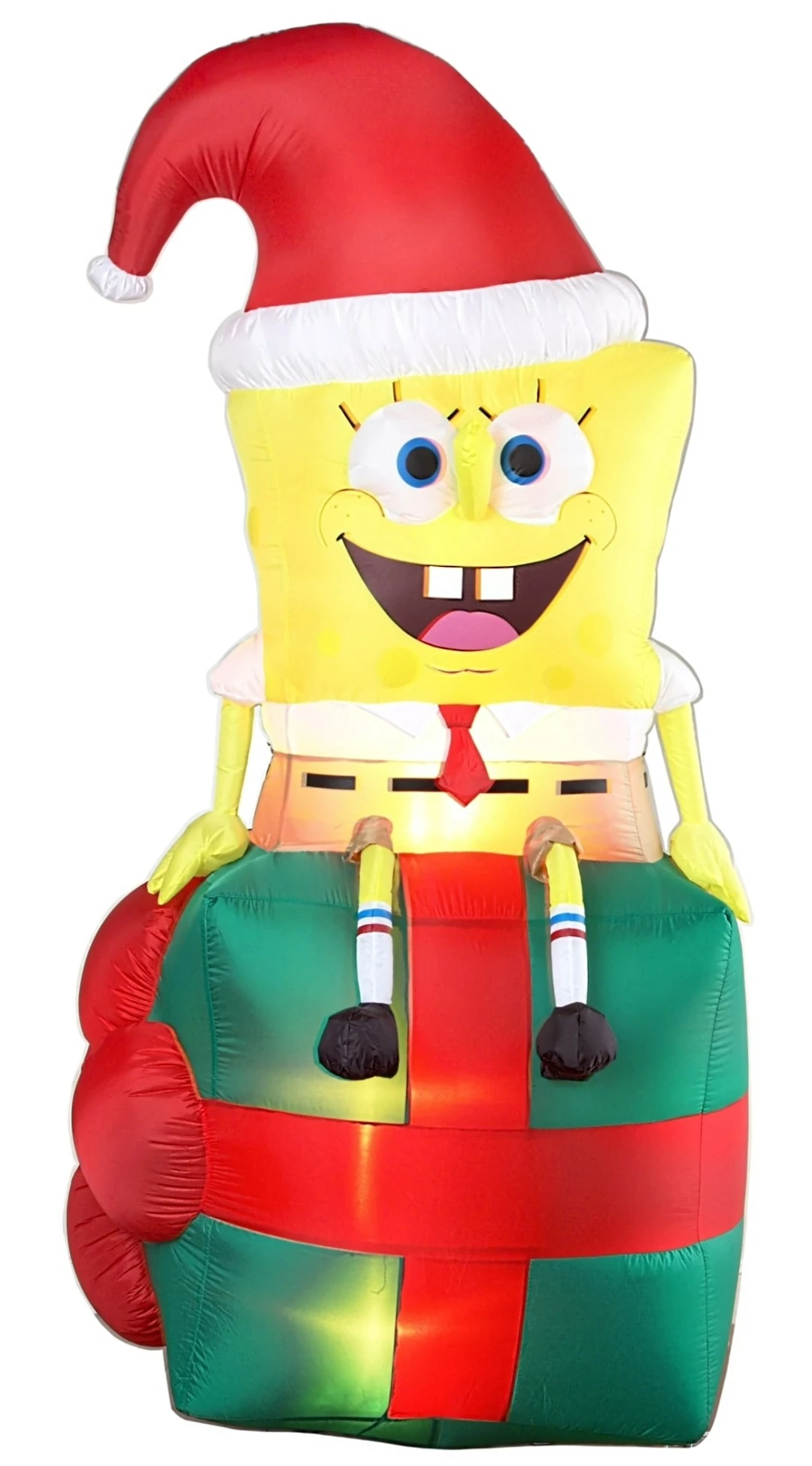 Gemmy Airblown Spongebob Witch Inflatable - 4ft Halloween Yard Decoration With LED Lights