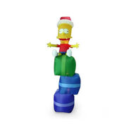 Gemmy inflatable Bart Simpson on gifts