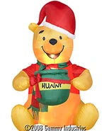 Christmas Winnie the Pooh Holding Honey Pot