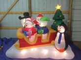 Snow family in sleigh scene (Prototype)