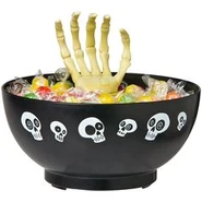 Hand Candy Bowl-Skeleton Hand In Candy Bowl With Skull Pictures