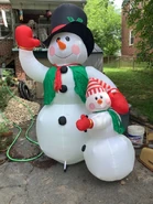 8ft Snowman w/ son