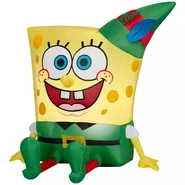 SpongeBob in Elf Outfit