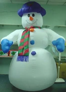 8ft Snowman, one of Gemmy's first Inflatables prototyped. Dated November 2000.