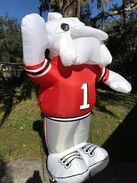 UNIVERSITY AIRBLOWN COLLECTION Georgia Bulldogs 8' INFLATABLE MASCOT Hairy