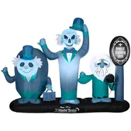 Hitchhiking Ghosts with "Beware of Hitchhiking Ghosts" sign (Lowe's version)
