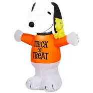 Snoopy in Trick or Treat Shirt w/ Woodstock