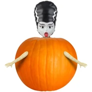 Pumpkin Push-In Bride Of Frankenstein